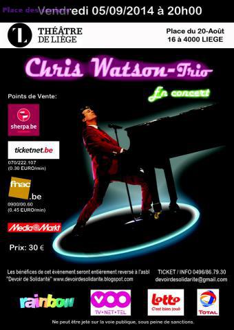 Concert Chris Watson  à Seraing